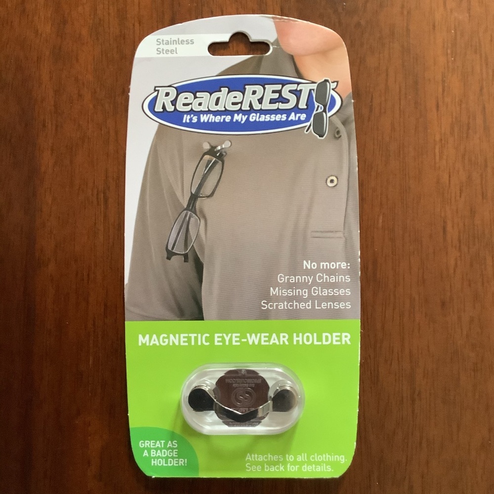 👓ReaderRest Magnetic Eyeglass Holder